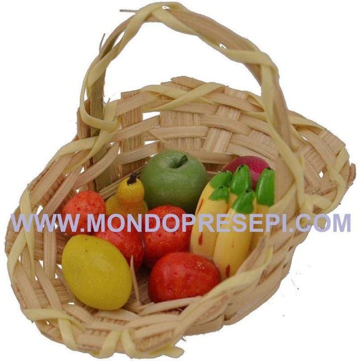 Cesto con frutta 5,5 cm