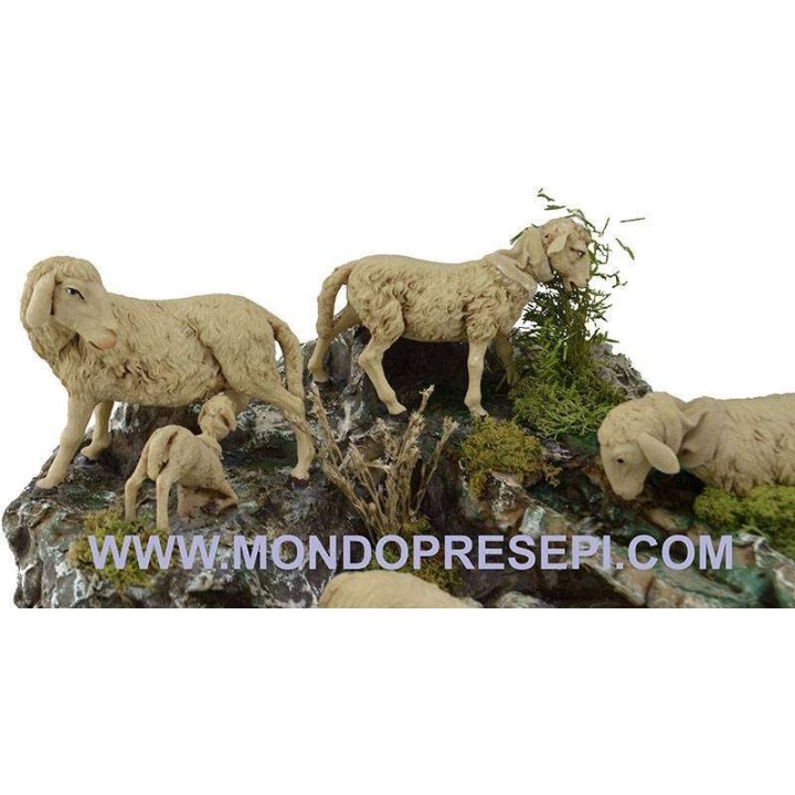 Group the sheep in motion with the stream