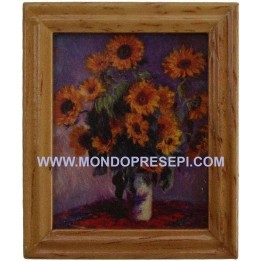 Cuadro con girasoles 4,8x5,8 cm