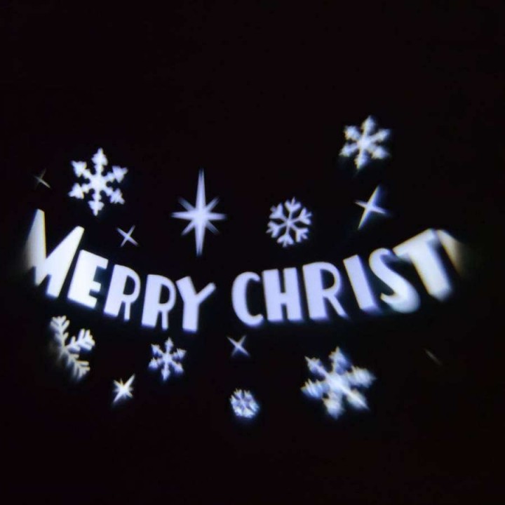 Proiettore Merry Christmas 1x1w led bianco da esterno