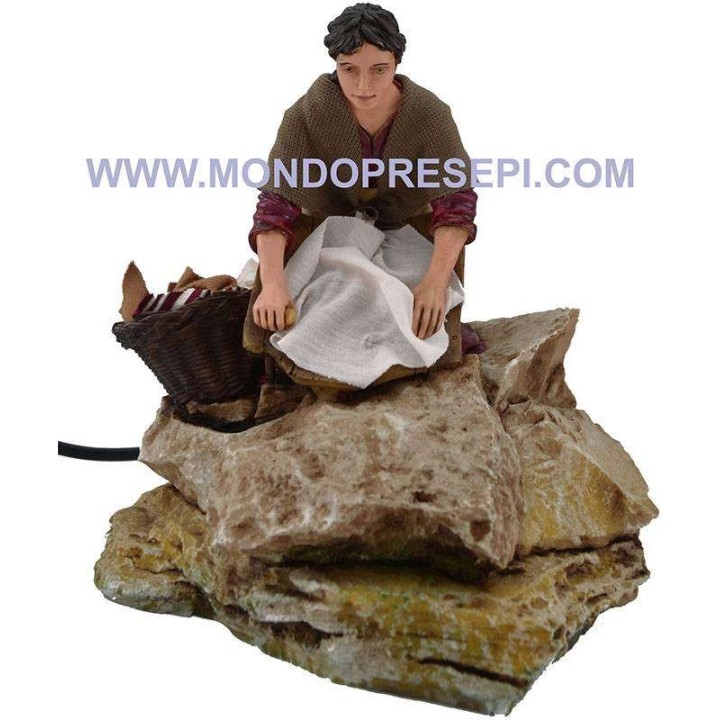 Washerwoman 20 cm in movement