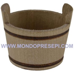 Wash tub with wooden handles ø 5.5 cm