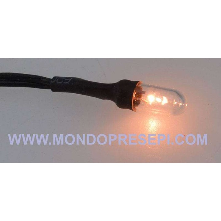 Microlámpara 3mm -3,5 Volt cable 50 cm -luces belén