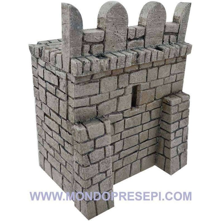 Fondaco in resina con pietre cm 13x9x17 h. 
