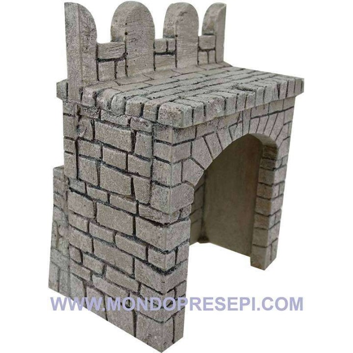 Fondaco in resina con pietre cm 13x9x17 h. 