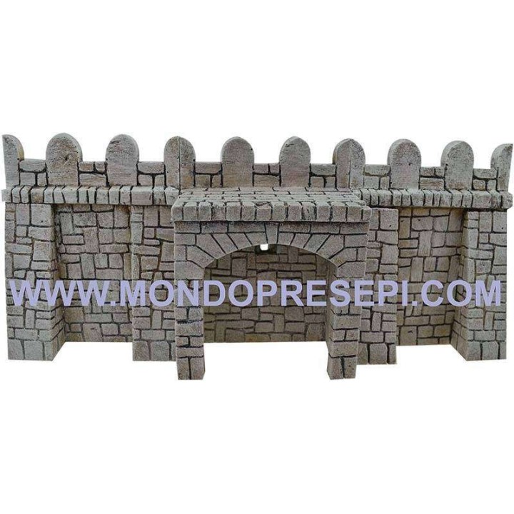 Fondaco in resina con pietre cm 13x9x17 h. 