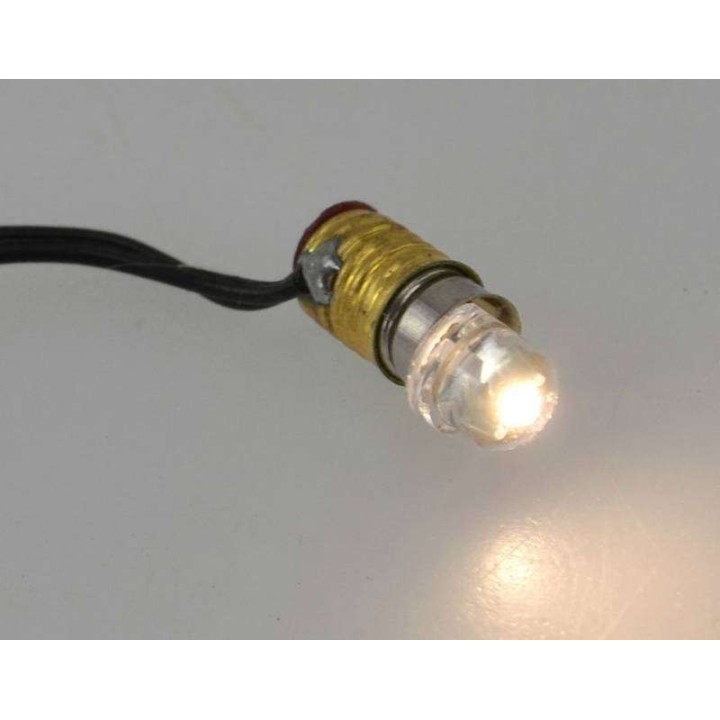 Led E5,5 blanca luz cálida con portalámparas y clavija