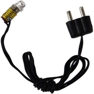 Led E5.5 white warm light with lamp holder and plug