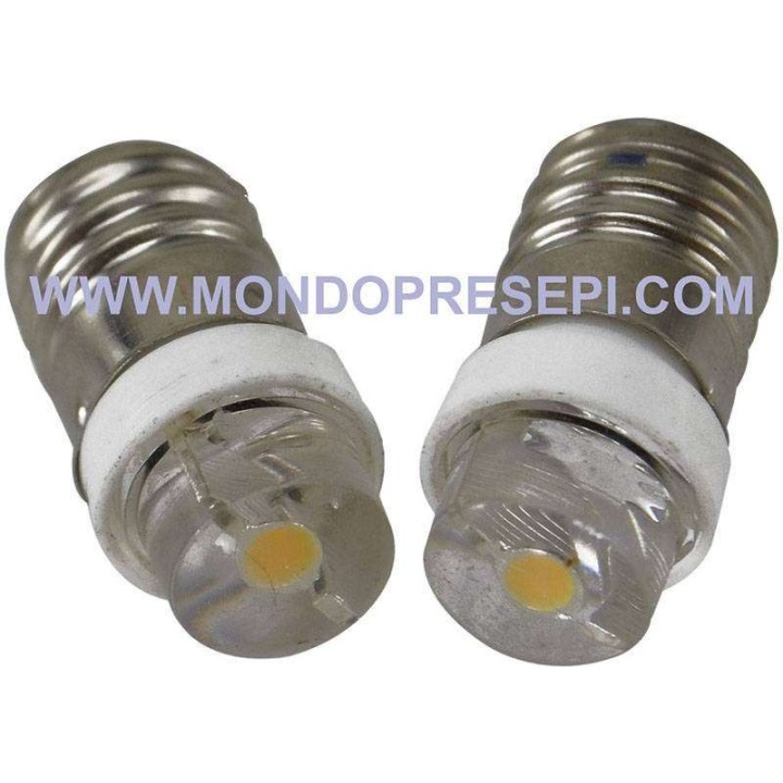 Set of 2 Led warm white light diffused 3-3.5v. 