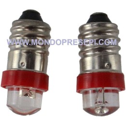 Set 2 Led luce rossa diffusa 3-3,5v. 