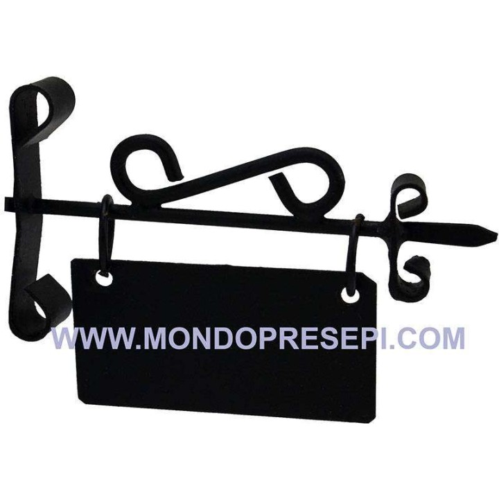 4.5 cm sign with 3x1.8 cm metal plate