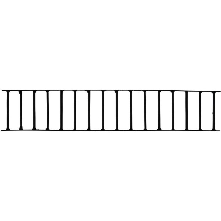 Straight metal railing