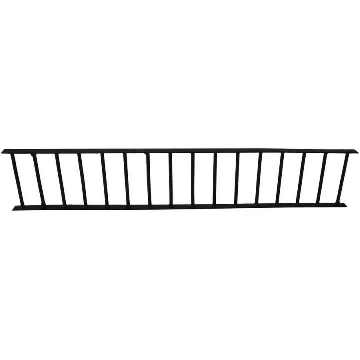Straight metal railing