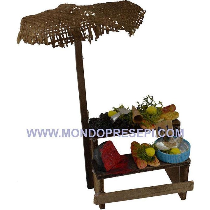 Fish counter with umbrella cm 8x5x5 h.