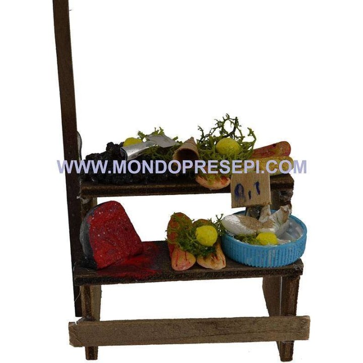 Banco del pesce con ombrellone cm 8x5x5 h.