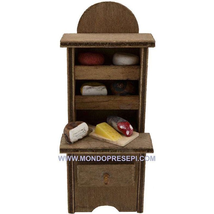 Sideboard with food cm 5x4x13 h.