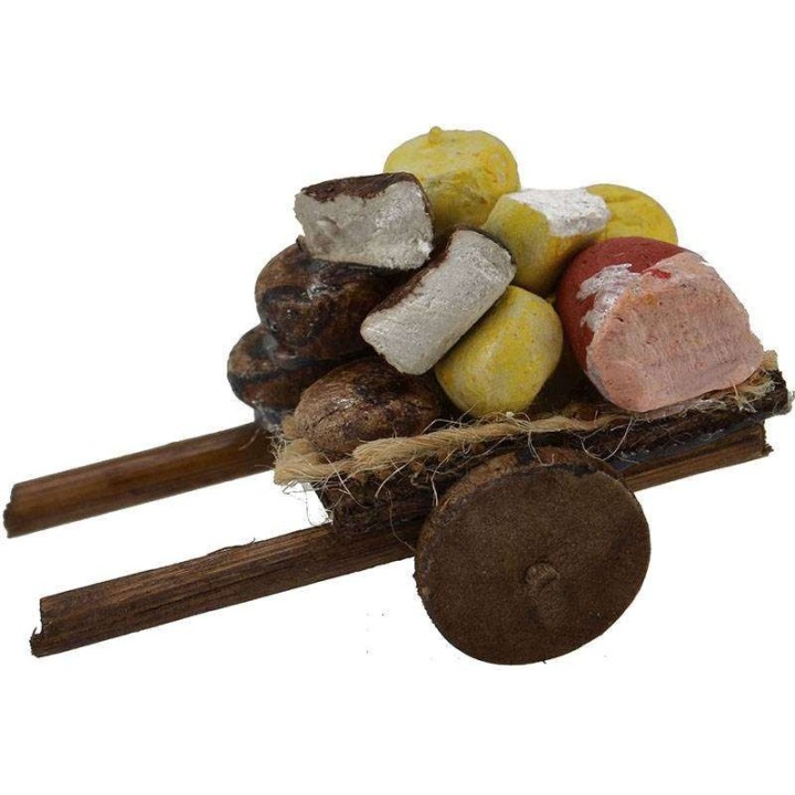 Carrito de embutidos y quesos cm 5,5x3x2 h.