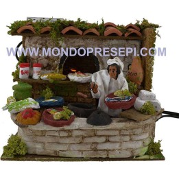 Cocinero con horno funcionando cm 10-11