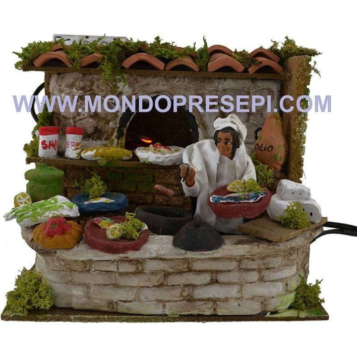 Cocinero con horno funcionando cm 10-11