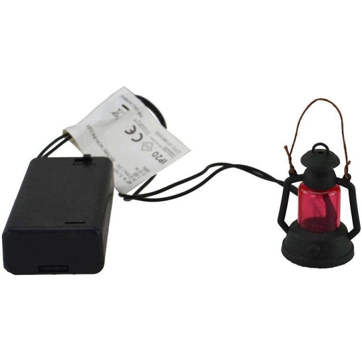 Lanterna presepe a led con porta pile