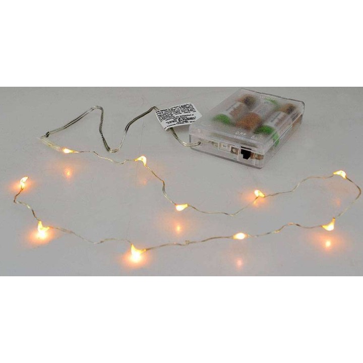 10 Micro Led a pile luce bianca calda