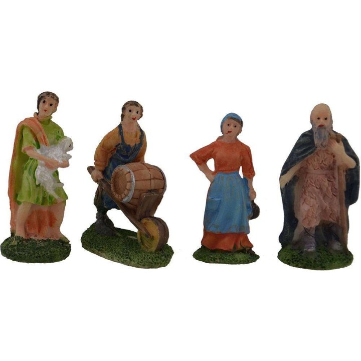 Cm 6 Set de 4 estatuas