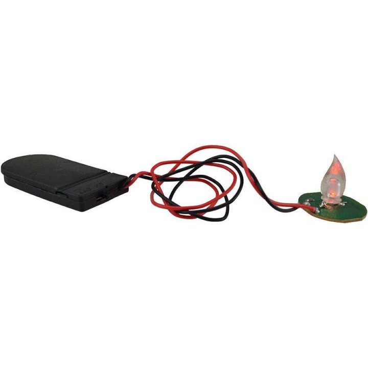 Effetto fuoco a led tremolante con fiamma