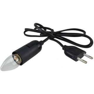 Luce Led luce calda 2W completa di cavo e spina