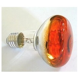 Lampada spot arancio E27-60W Cod. 