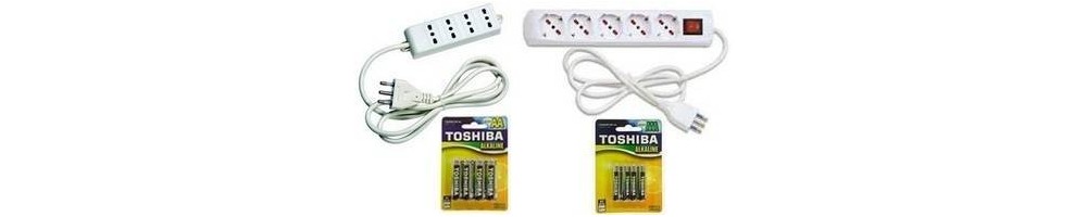 Power strips 220V. - AA batteries - AAA batteries - Mondo Presepi