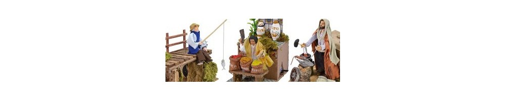 Terracotta in movimento per presepe | Personaggi animati - Mondopresepi