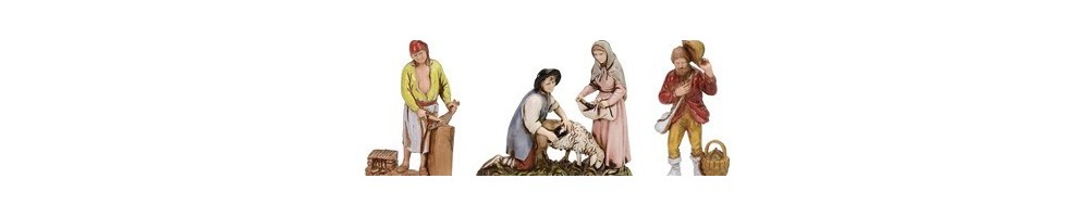 8 cm Landi Moranduzzo - Statue per Presepe di Alta Qualità | Mondo Presepi